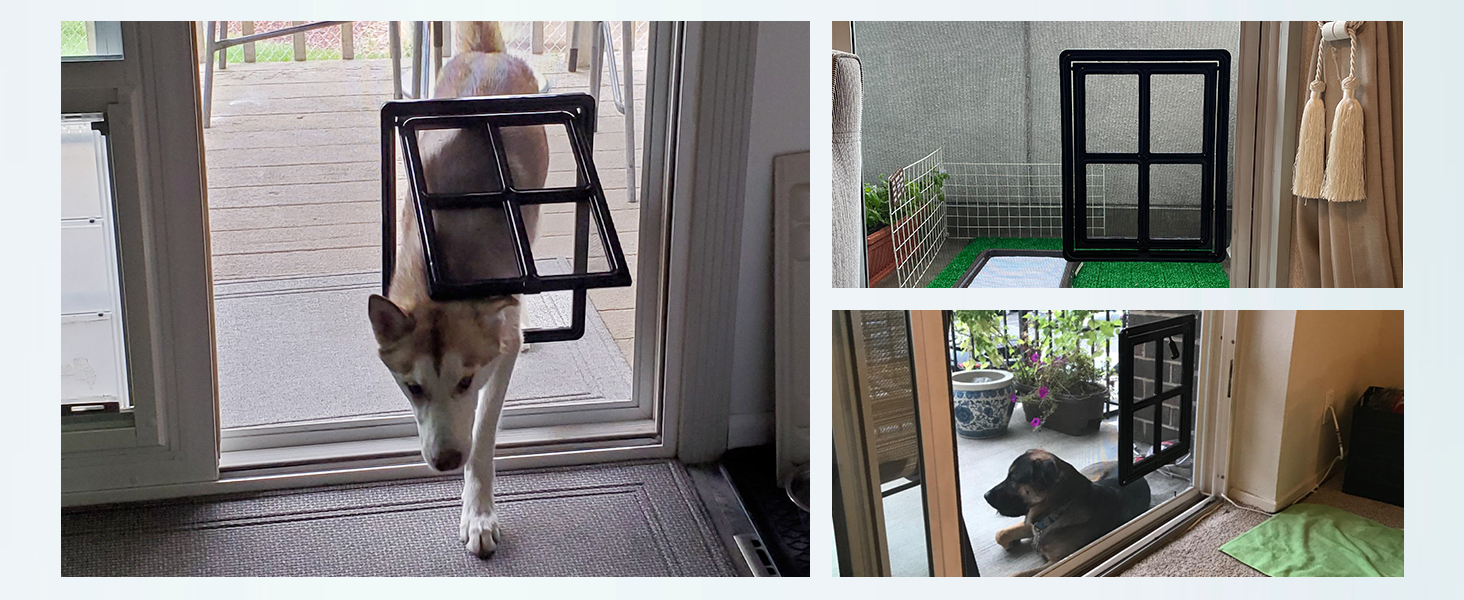 Namsan Pet Screen Door Dog Door for Sliding Door 12x16