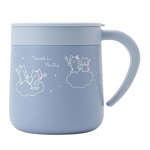 Amazon | FukuFukuNyanko マグカップ ふた付 300ml 真空断熱