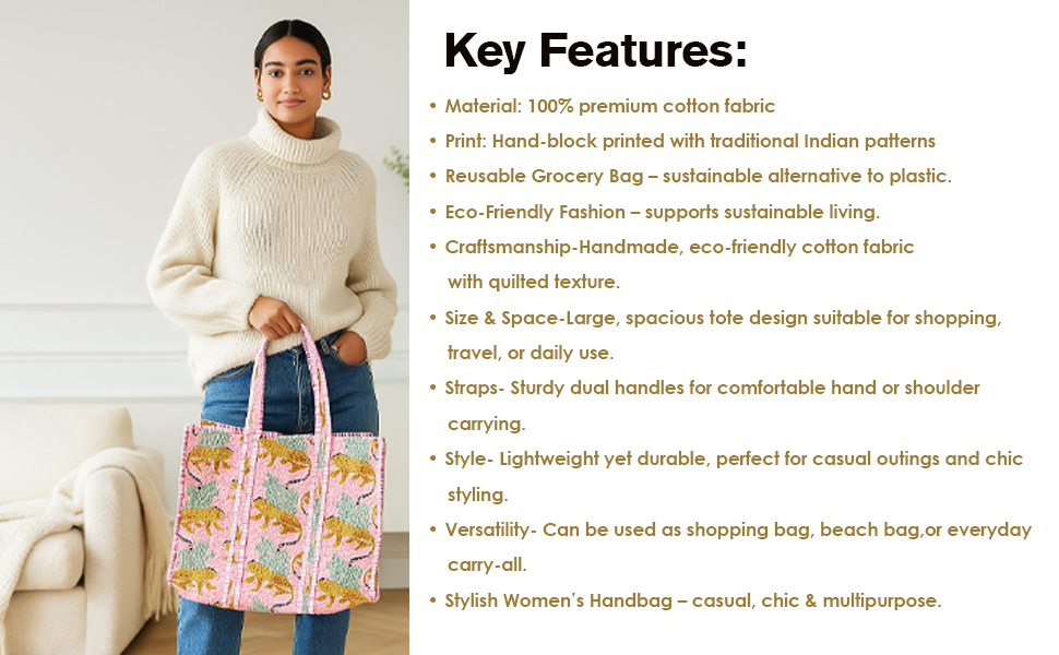 reusable shopping designer tote bags or fashion lovers perfect gift