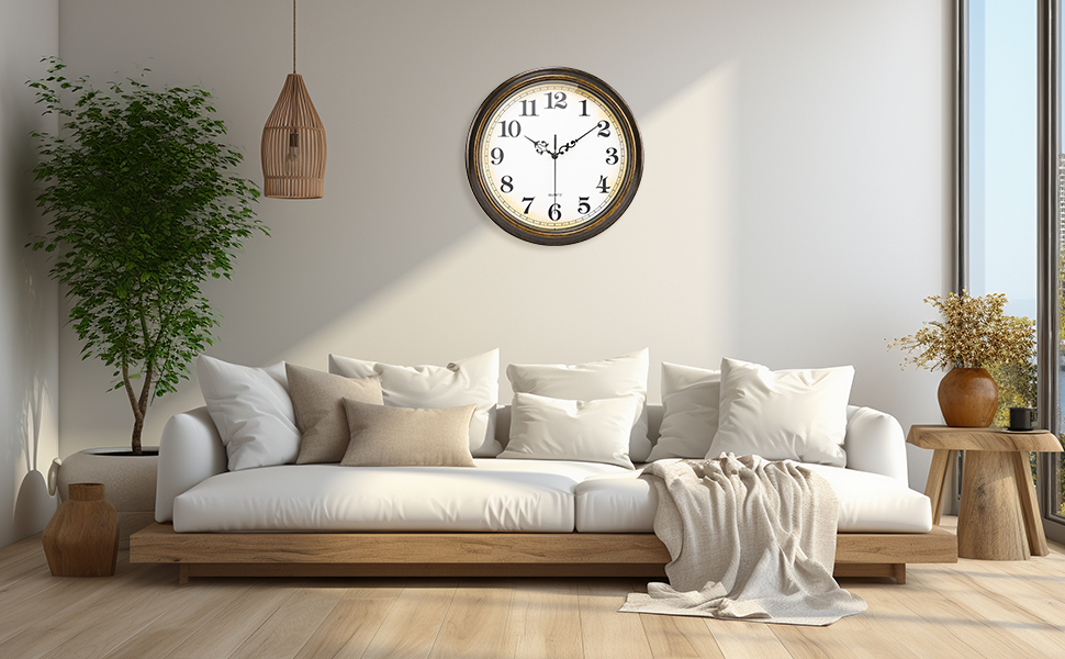 Wall Clock Battery Operated Silent Non-T... 11 wall clock