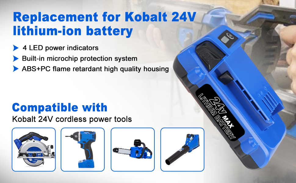 ANTRobut 3.0Ah Battery for Kobalt 24V Battery KB62403