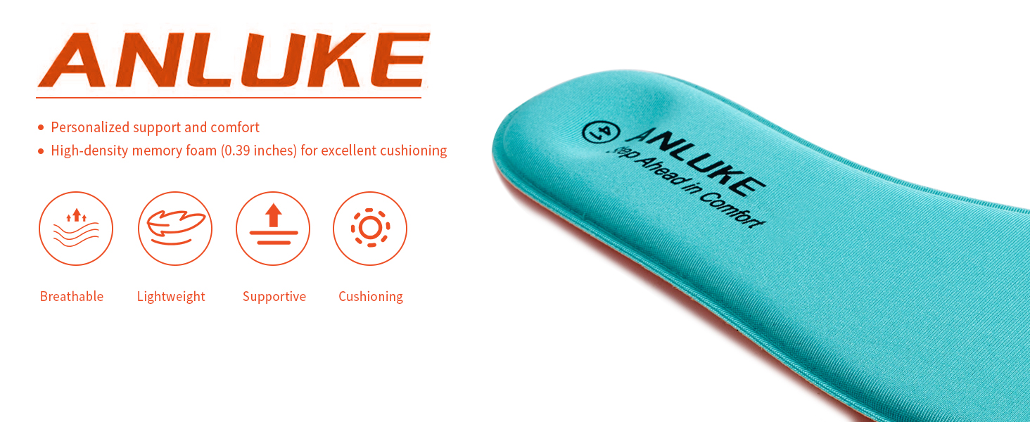 ANLUKE memory foam insoles