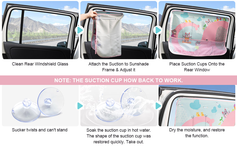 OEMASSIVE Car Window Shade for Baby,1 Pack Car Side Window