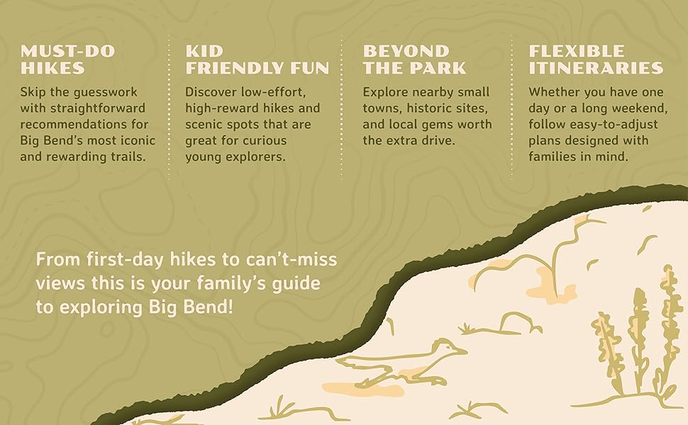 Text with topo background and picture of a road runner in bottom right corner