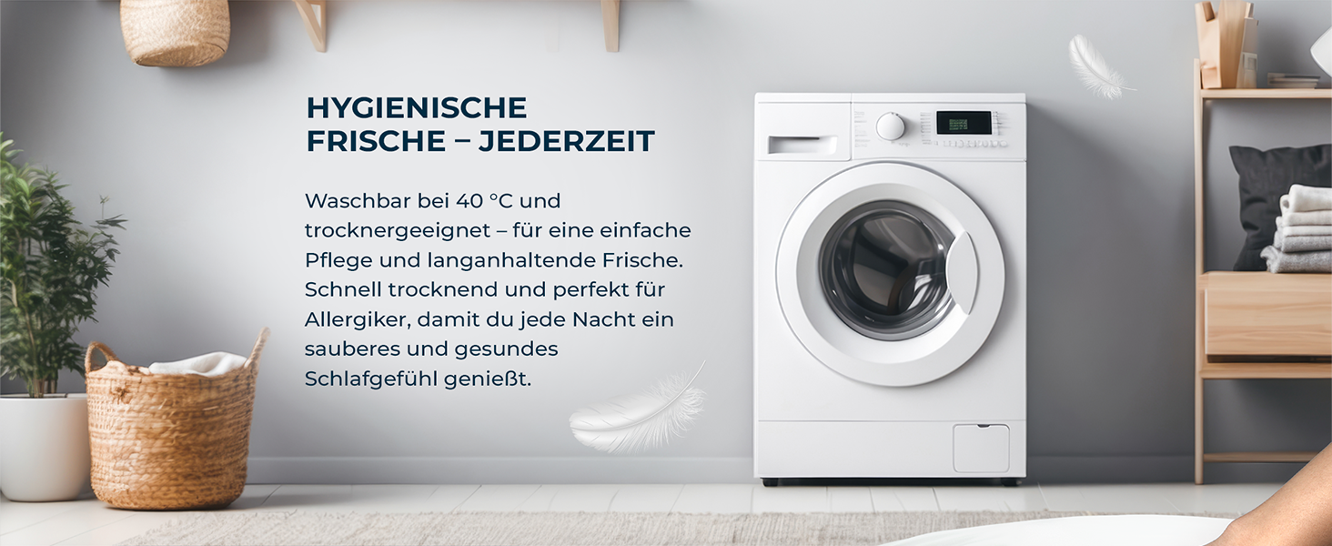 Glückstoff Daunenkissen 40x80