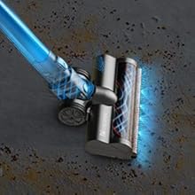 Proscenic P10 Cordless Vacuum Cleaner, 22000Pa Powerful, 4 Adjustable Suction Modes, LED Touch Screen, Removable Battery, For Hard Floor,Carpet, Pet Hair, Blue 12 Cordless Vacuum Cleaner