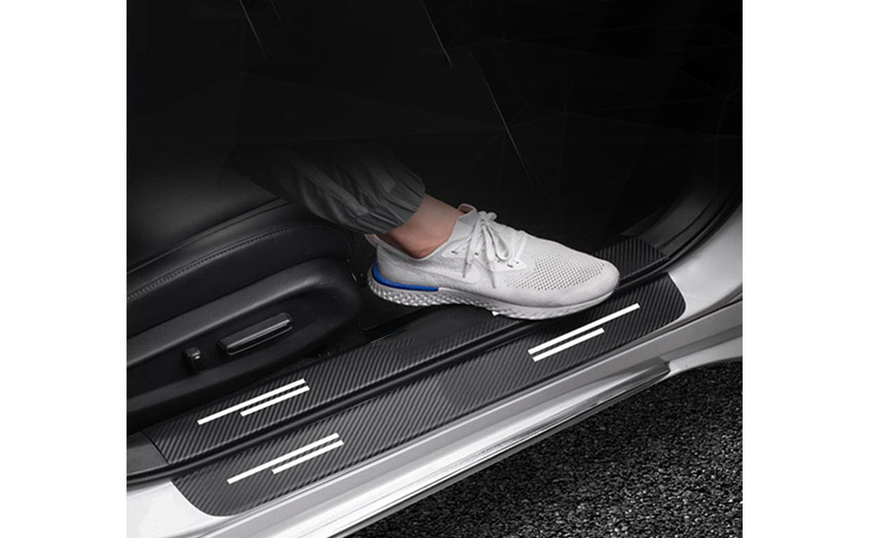 Kuga Pack of 5 Car Door Sill Protector Film for FoRd, Car Door Sill