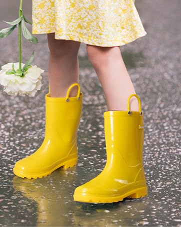 pink kids rain boots