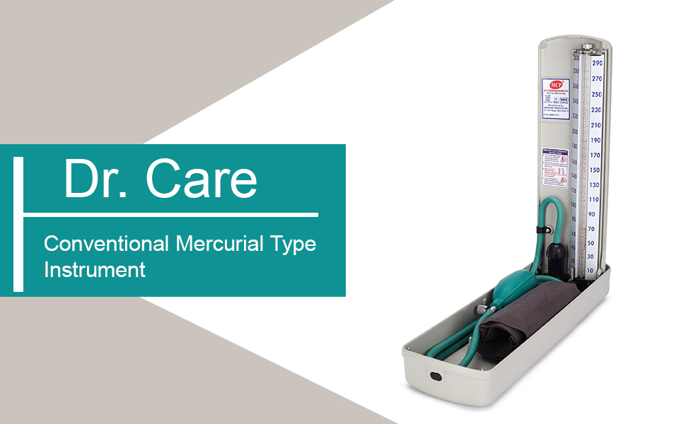 Dr. Care Deluxe Mercury Sphygmomanometer Accurate Blood Pressure