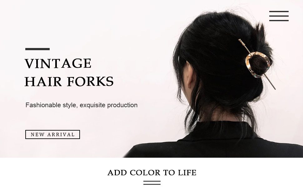 oval hair cuff hair accessories for women hair pins hair forks