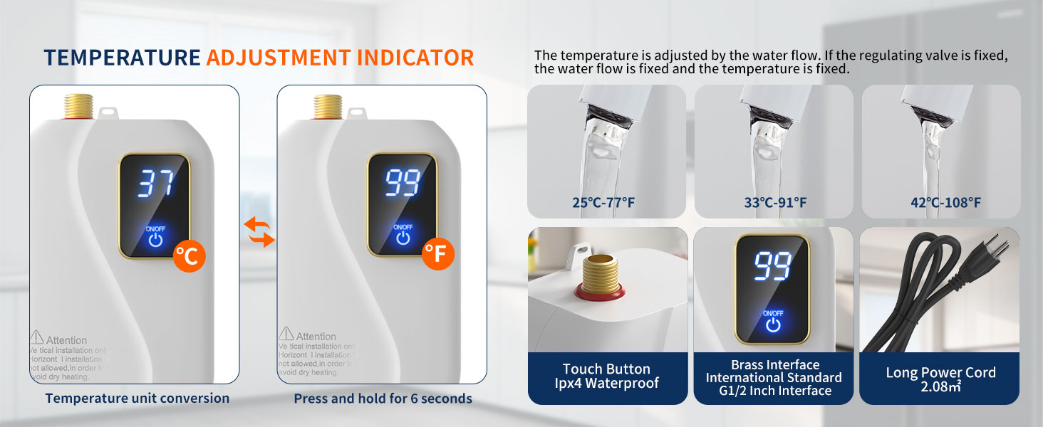 electric tankless water heater