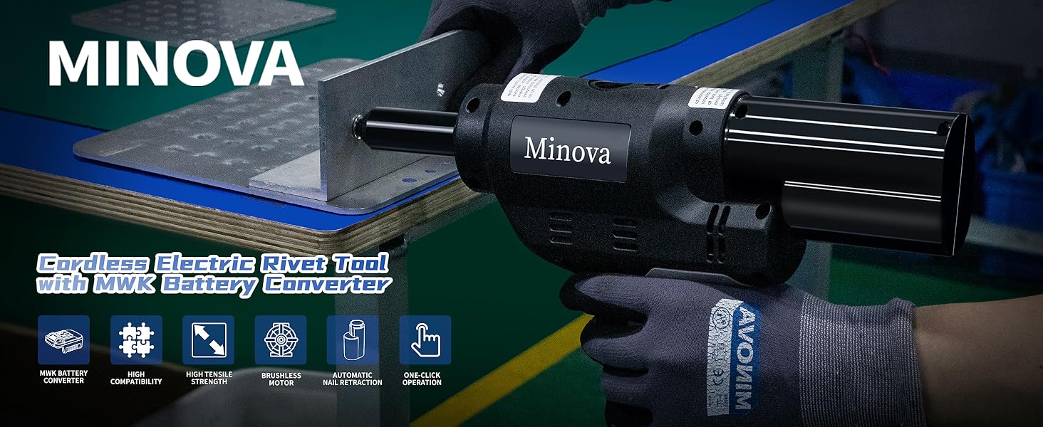 MINOVA Cordless Electric Rivet Tool