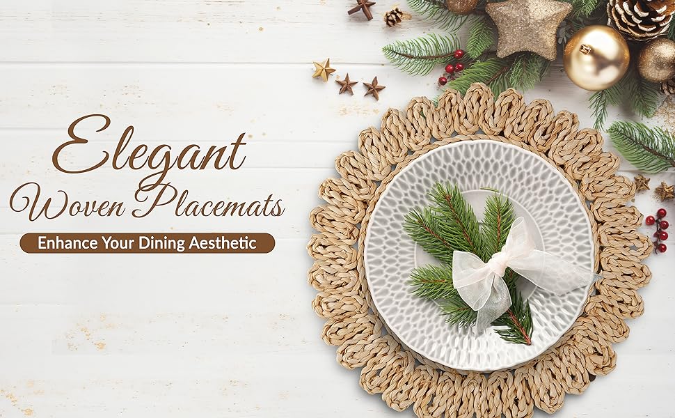 placemats; placemats set of 6; place mats; round placemats; table mats; place mats set of 6