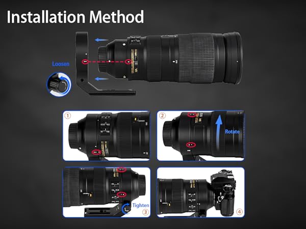 AF-S NIKKOR 200-500mm +プロテクター、ストラップセット レンズストラップの使用法について』 ニコン AF-S NIKKOR 200