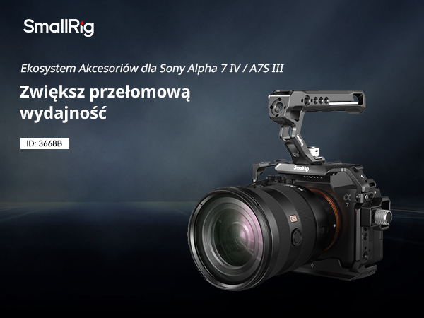 SMALLRIG A7 IV Cage Klatka z Top Handle i Zaciskiem Kabla