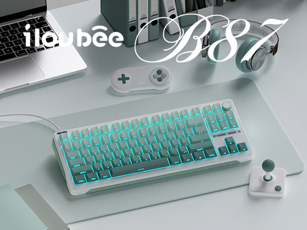 Amazon.com: iLovBee B87 Mechanical Keyboard with Knob, 75