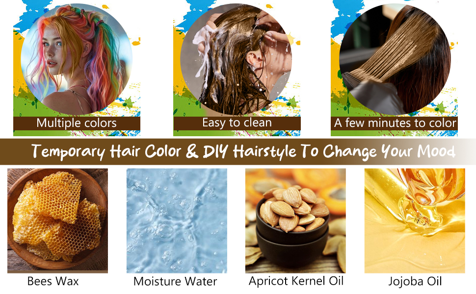 Temporary Hair Dye Wax