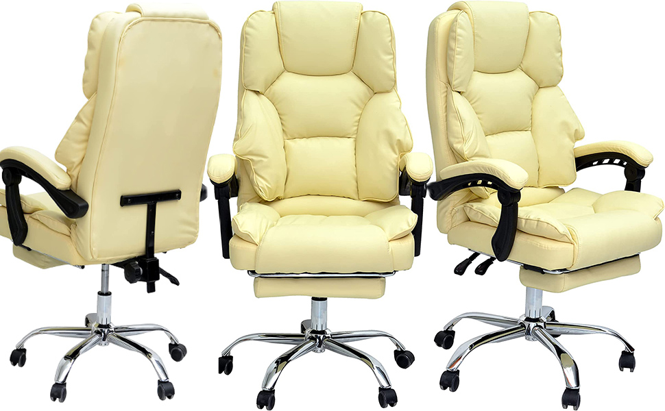 Karnak Executive Office Gaming Chair PU Leather 360° Swivel Desk Chair