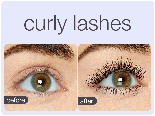 tarte tartelette tubing mascara before and after for curly lashes