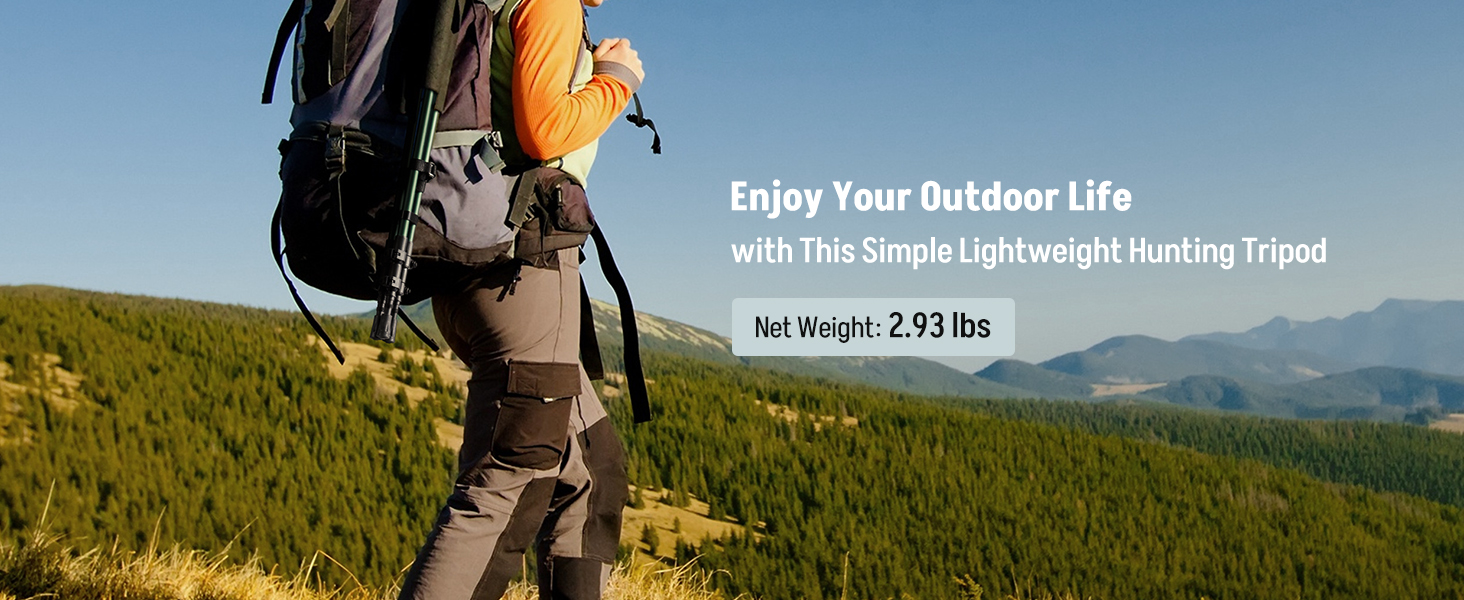 EZshoot Simple and Lightweight Hunting Tripod for Outdoor