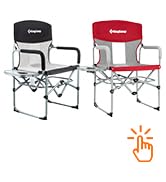 Heavy Duty Camping Directors Chair for Outdoor Tailgating Sports Backpacking Fishing Bea...