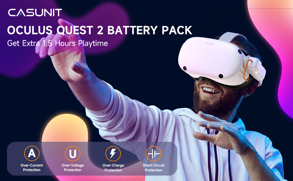 Oculus Quest 2 Battery Pack,Meta Quest 2 Pro Headset and