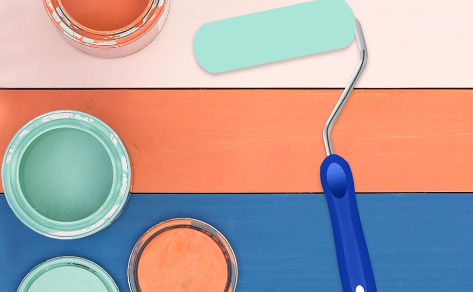 Mister Rui Foam Paint Roller, Sponge Paint Roller Sleeve, High Density