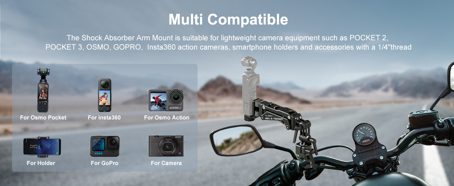 PK04 Motocycle camera mount 