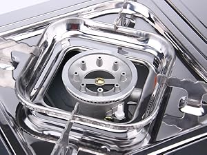 Geepas Gas Stove Single Burner – Portable Camping Stove BBQ Cooker