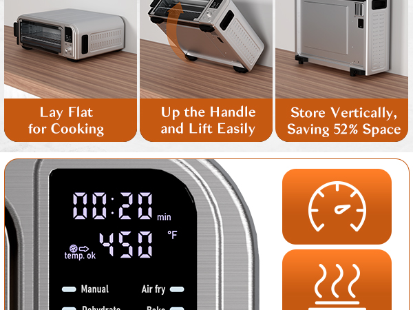 Amazon.com: Kitchen Elite 8 in 1 Digital Toaster Oven Air
