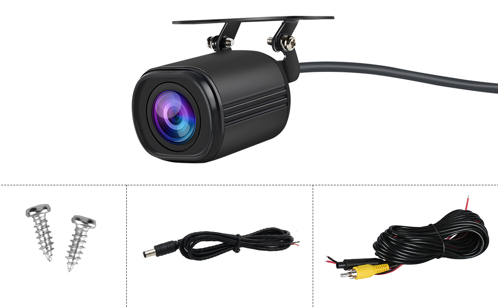 AWESAFE HD Reverse Camera for Car Radio, Waterproof Rear
