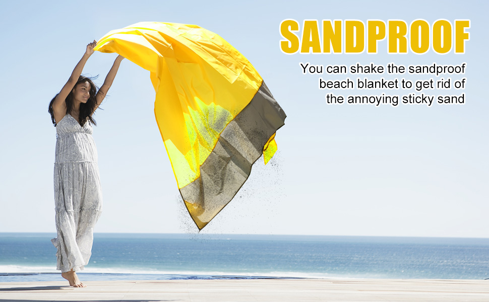 Yonge & Finch Large Beach Blanket Sandproof HeatResistent