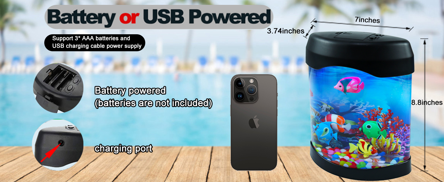 Mini Dual Power Supply Fish Light