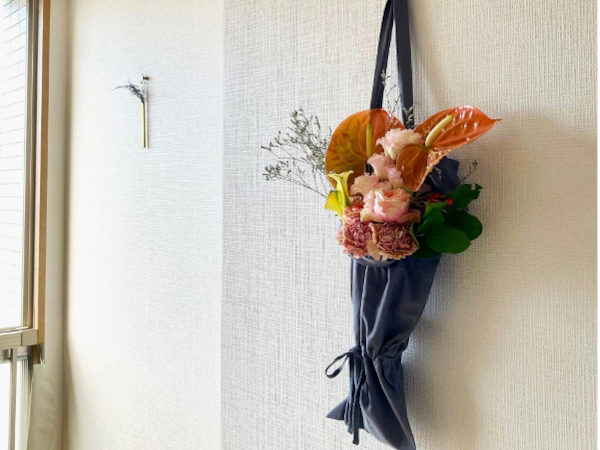 2.フラワーバッグ Amazon | [SHISEI] フラワーバッグ お花の持ち運び 綿100% 2WAY 花用