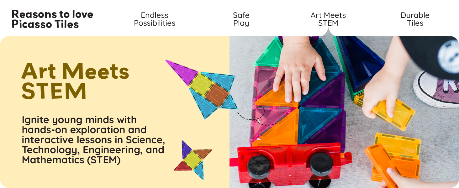 Educational Magnetic Tiles Sensory Montessori Toys for Toddlers Magnet Building Blocks learning Gift