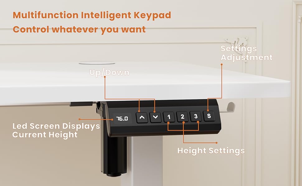 GallopFun Home Office Standing Desk with Keyboard Tray