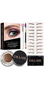 eyebrow stamp stencil kit