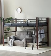Amazon｜Kennkari ロフトベッド はしご付き ロータイプ ロフト