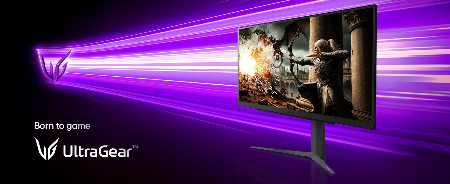 27” UltraGear QHD IPS 180Hz (O/C 200Hz) gaming monitor
