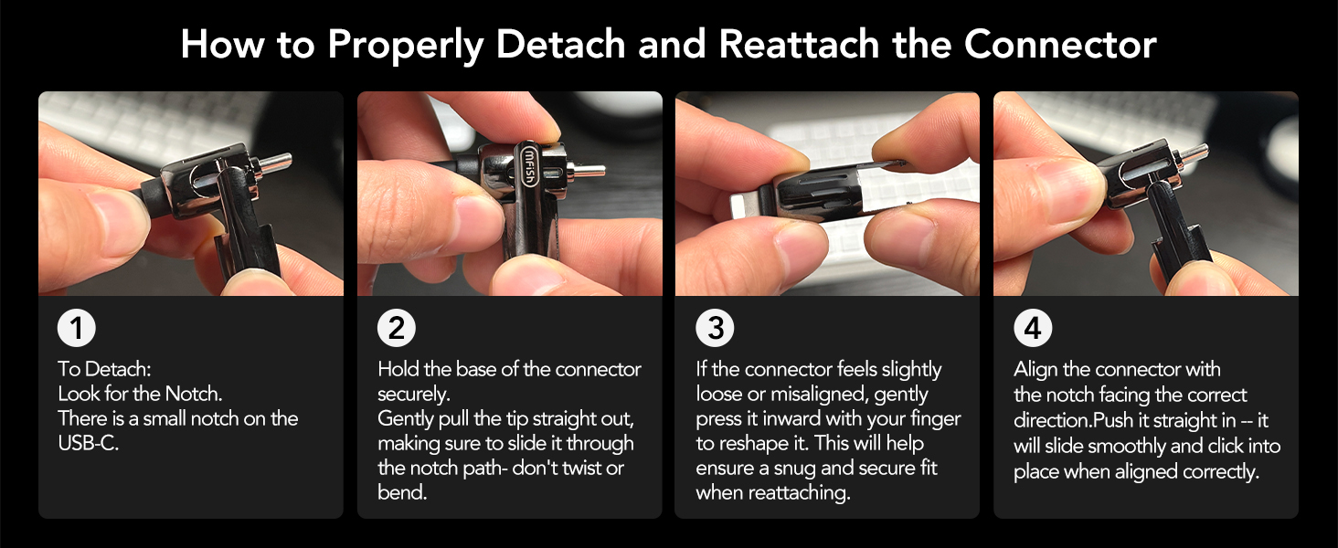 MFish 4-in-1 Universal USB Charging Cable with Carrying Case