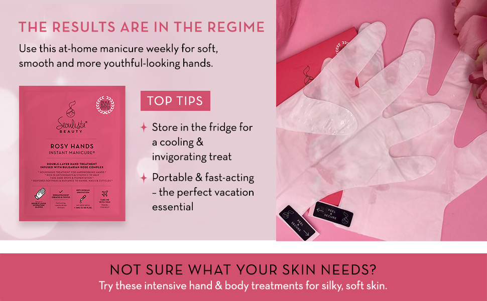 Super hydrating anti aging dermatologist hand mask treatment