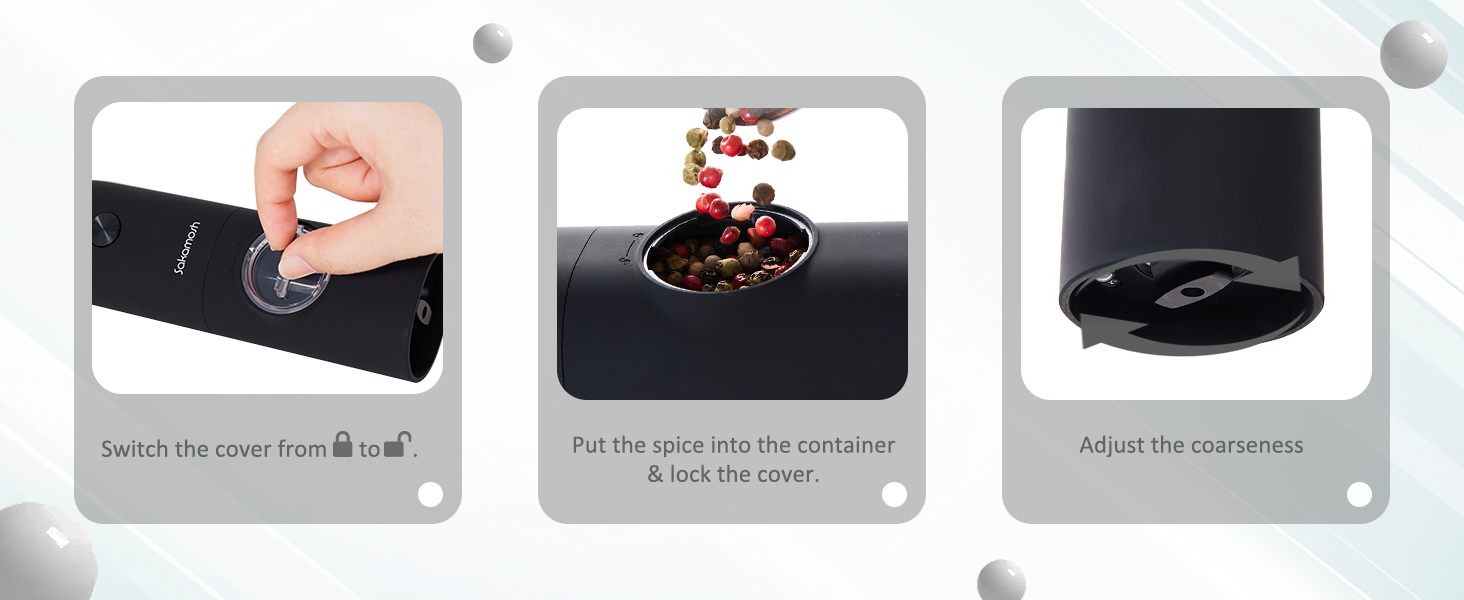 electric salt and pepper grinder