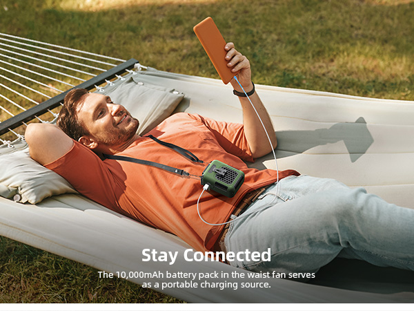 personal fan cooling fan portable portable cooling fan 10000mah
