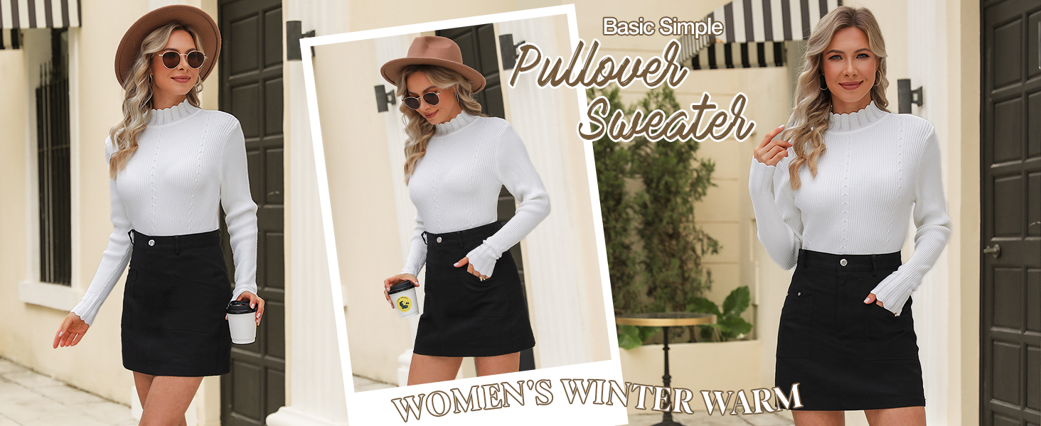 Long Sleeve Stretchy Sweater for women