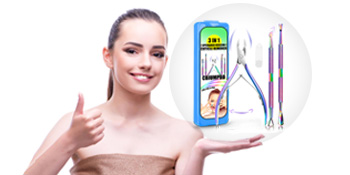 cuticle trimmer with cuticle pusher