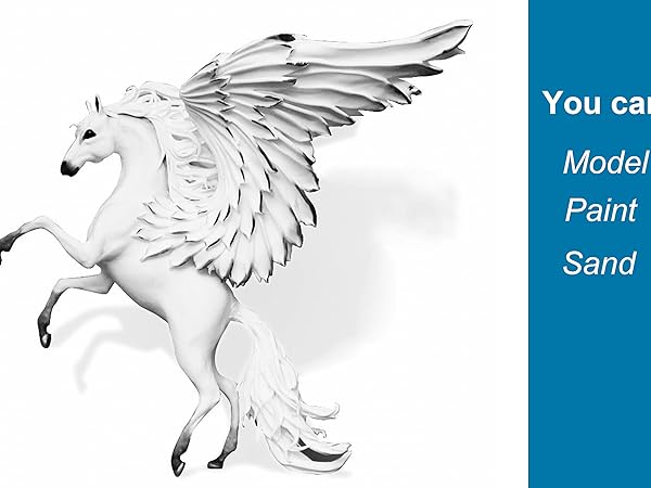 Pegasus made by BOHS white clay