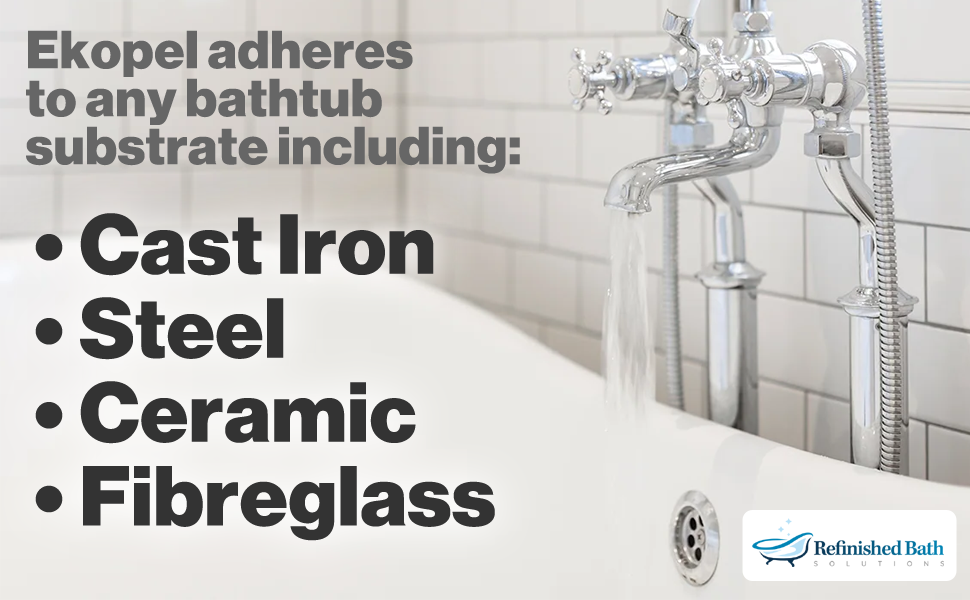 Ekopel Bathtub Refinishing Kit Made in The USA Odorless Non Toxic