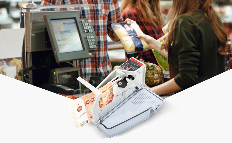 Bill Counters V40 Handheld Mini Portable Bill Cash Money Register