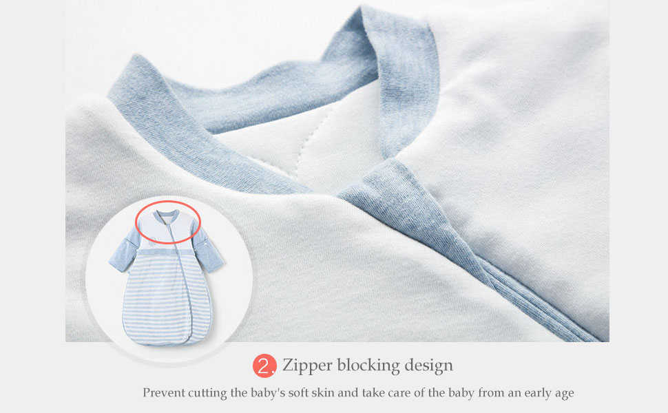 Zipper blocking design
