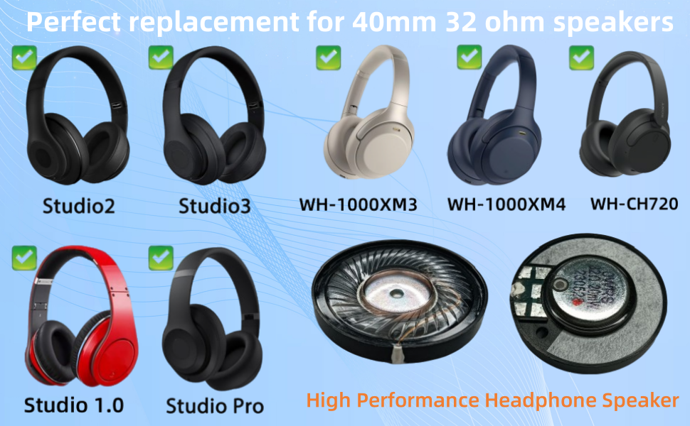 High Performance Headphone Speaker